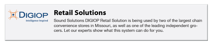 retail surveillance solutions from Sound Solutions Inc and DIGIOP